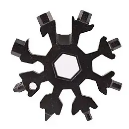 Мультитул-сніжинка з кільцем 18 в 1 CNV SnowFlake Wrench Tool Чорний