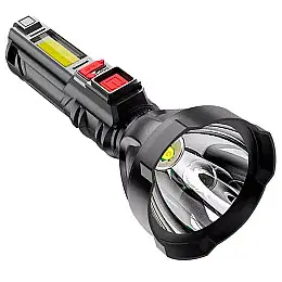 Кишеньковий ручний акумуляторний ліхтар з USB-зарядкою Flashlight USB 6х3х14 см Чорний (S830USB)