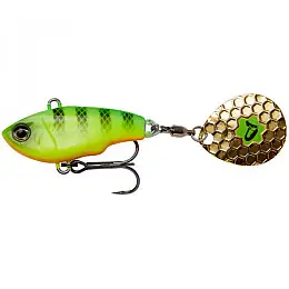 Тейл-спиннер Savage Gear Fat Tail Spin 65mm 16.0g Зеленый/Желтый (1013-1854.11.72)