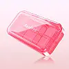Таблетница органайзер Lesko FY-2021 Pink 6 ячеек для таблеток