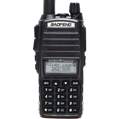 Рація Baofeng UV-82, 8 Ватт, батарея 2000 мАч + Гарнітура Baofeng + Ремінець на шию