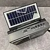 Радіо-ліхтар на сонячній батареї на акумуляторі Solar Charge S-1521BTS сіре