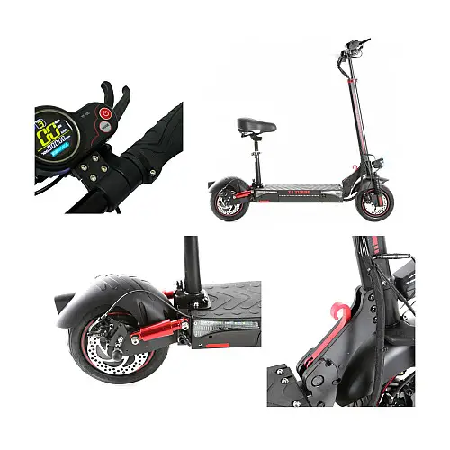 Электросамокат Crosser T4 TURBO Pneumatic 10+Сидения для города и бездорожья 1327