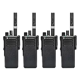 Комплект з 4 шт цифрових рацій Motorola DP4400e UHF 2450 мАг