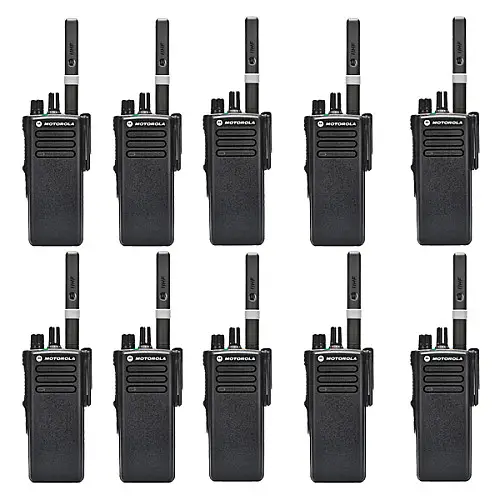 Комплект з 10 шт цифрових рацій Motorola DP4400e UHF 2450 мАг