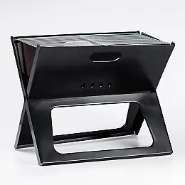 Мангал складаний переносний TS Kitchen з хромованою решіткою (HP451M)