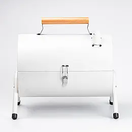 Угольный гриль двухсторонний портативный с решеткой TS Kitchen белый (HP452GBE)