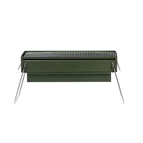 Мангал портативный складной переносной TS Kitchen с хромированной решеткой (HP461GR)