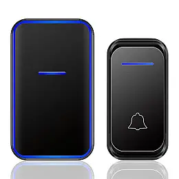 Бездротовий дверний дзвінок Digital Lion WDB-02, 38 мелодій, до 300 м, Чорний