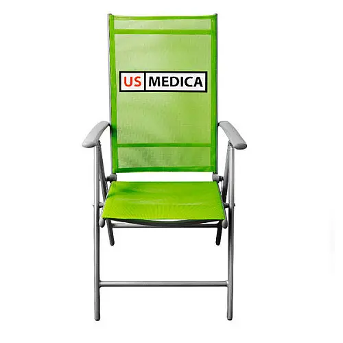 Стілець-шезлонг US MEDICA 665х560х430 мм Зелений