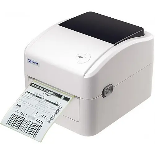 Термопринтер етикеток наклейок та чеків Xprinter XP-420B 108мм USB Білий