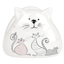 Салфетница ceramic Дружная Семейка 10х6.7х8.5см DP67443 BonaDi