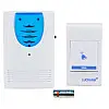 Бездротовий дверний дзвінок Luckarm Intelligent 8203 від батарейок Біло-синій