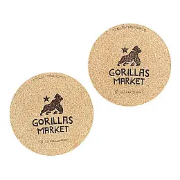 Підставка коркова під чашку Gorillas Market 6 шт.
