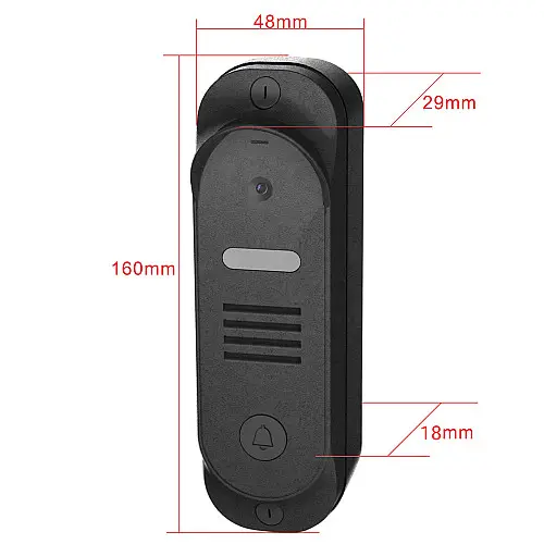 Викликна панель домофона Seven Systems CP-7501 FHD Black