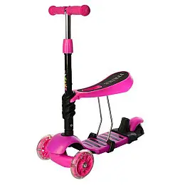 Самокат 5 в 1 iTrike JR 3-026-P Pink (ME00251)