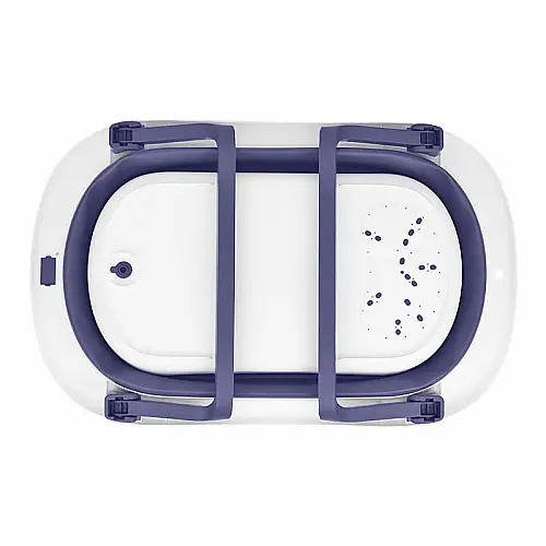 Дитяча складна ванночка для купання Bestbaby BS-10 Синьо-білий