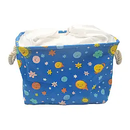 Корзина из хлопка Bambi CLR619 корзинки 35-25-26см Космос