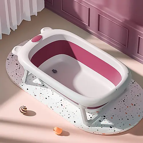 Дитяча ванночка Bestbaby BS-6688 Pink складна