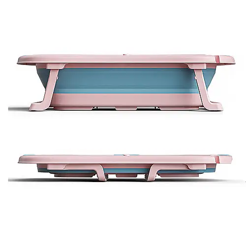 Дитяча ванночка Bestbaby BS-8766 Котик Pink складна