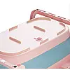 Дитяча ванночка Bestbaby BS-8766 Котик Pink складна