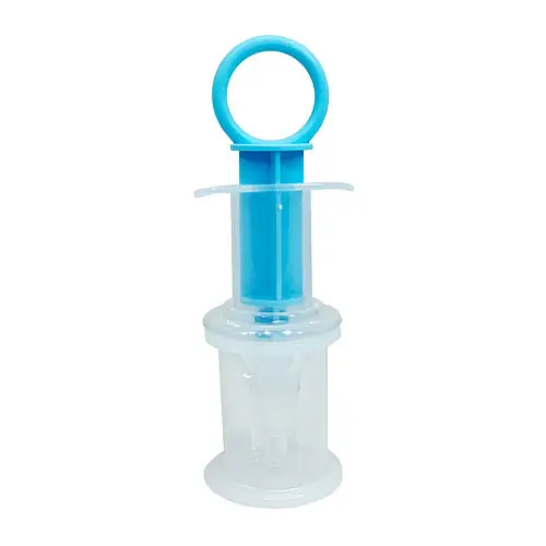 Детский Шприц-дозатор для лекарства Mega Zayka MGZ-0719(Blue) с мерным стаканчиком