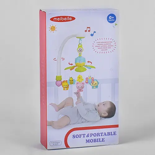 Карусель мобіль Meibeile 4 мелодії Green and blue (91594)