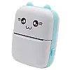 Портативный термопринтер OldBro Bambi Cat Mini printer Blue 5 рулонов самоклеющейся термобумаги