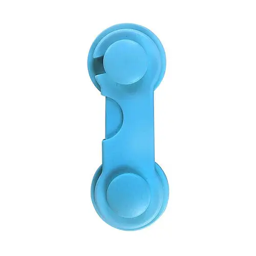 Замок на меблі захист від дітей, блокатор для ящиків Keychain 9,5 см Blue (16046-hbr)