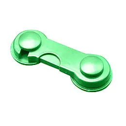 Замок на меблі захист від дітей, блокатор для ящиків Keychain 9,5 см Green (16048-hbr)