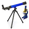Набір телескоп і мікроскоп Yufeng 44 х 8 х 39 см Blue (4504)