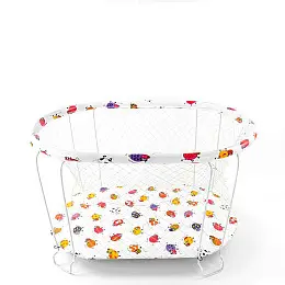 Манеж овальний Qvatro Коровки 98 х 69 х 60 см White (99325)