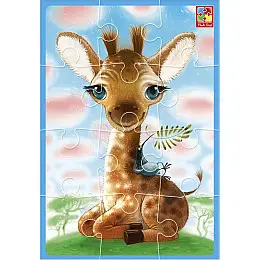 Мʼякі пазли Малюк зможе Жираф 12 елем Vladi Toys (VT1103-94)
