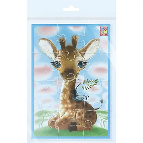 Мʼякі пазли Малюк зможе Жираф 12 елем Vladi Toys (VT1103-94)