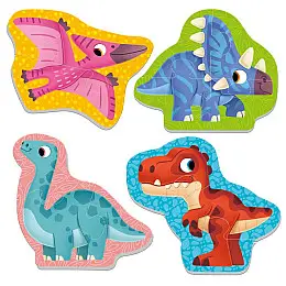Мʼякі бебі пазли Малюк зможе Динозаври Vladi Toys (VT1106-93)