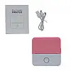 Портативний термопринтер Portable mini printer рожевий Mic (C65320)