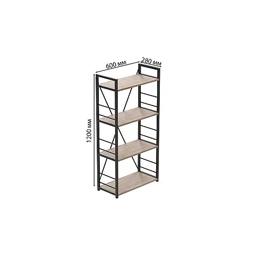 Етажерка Ferrum-decor Конект 120x60x28 см Дуб Сан-Маріно (XK00200)
