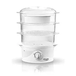 Пароварка электрическая Adler AD-633 9 л 800W White (112360)