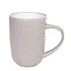 Чашка керамічна Flora 32009 Дамаск бежевий 0.4л. (MR08877)