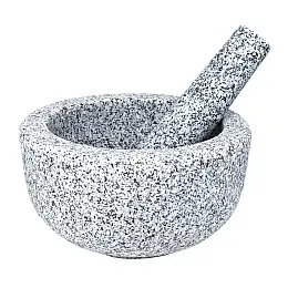 Ступка з маточкою Граніт 11х20 см Сірий (23444)
