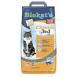 Наповнювач бентонітовий Biokats Classic (3in1) 10 літрів