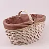 Кошик з бежевою тканиною Flora 50097