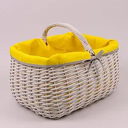 Кошик з тканиною сірого кольору Flora 50061