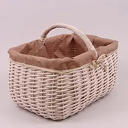Корзина з тканиною коричнева Flora 50060