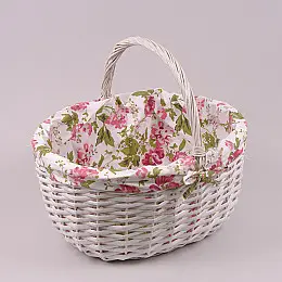 Кошик з тканиною Flora 5160