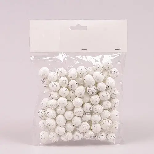 Яйця декоративні для пасхальних композицій 1.5х1.8 см. (100 шт.) Flora 44117