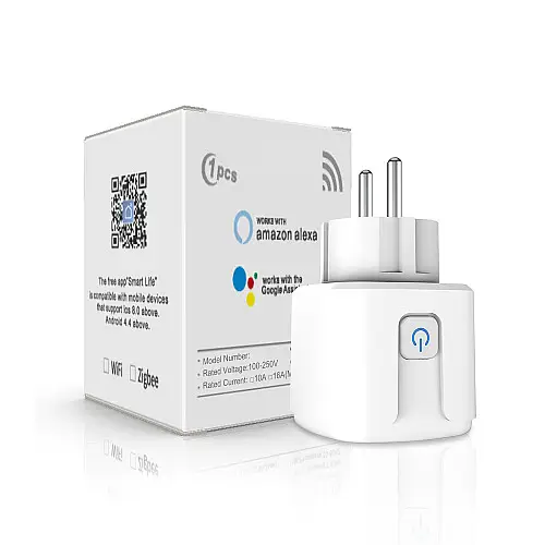 Умна розетка Tuya Smart WiFi Head 20А 80286320