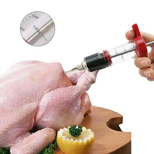 Шприц инъектор для мяса Lesko для маринада металлический инжектор