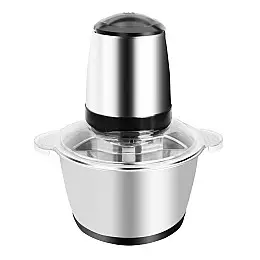 Електричний подрібнювач молния UKC Power Grinder 300 стаціонарний з чашею 2л 300Вт Silver