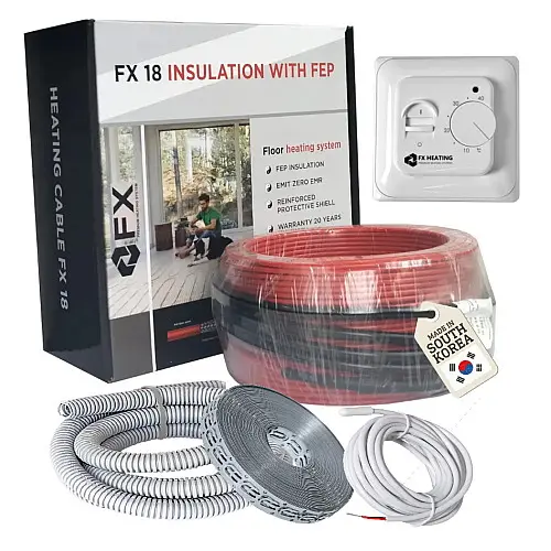 Комплект теплого пола в стяжку электрический 4,2м2(35мп)630ват Felix FX18 Premium